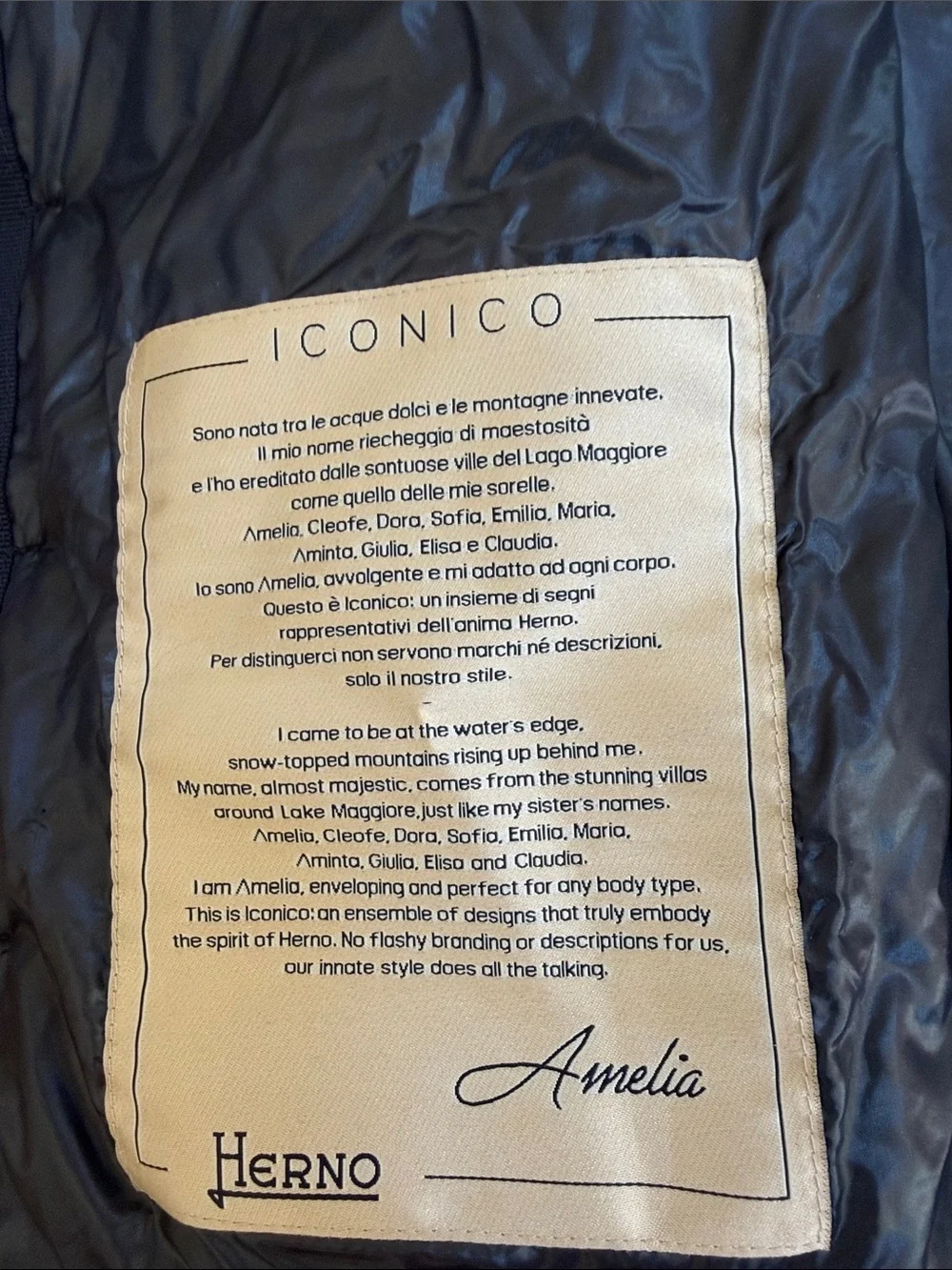 Herno amelia water